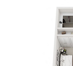 Two Bedroom Floor Plan - B6 Two Bedroom Floor Plan - B6